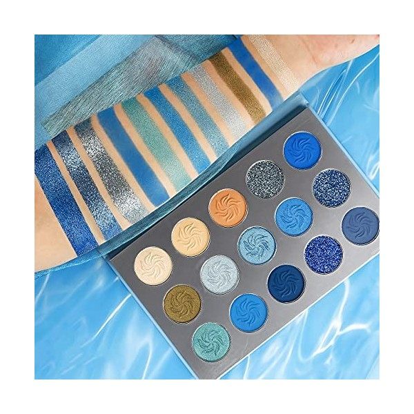 Palette Maquillage Yeux Couleur Professionnel,Afflano Eyeshadow Palette Travel With Rainbow, Paillette Mat Brillant Creme Nat