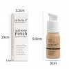 Tkekruh Fond De Teint Liquide,Liquide Full Coverage,Oil Control Liquide,Foundation Fond,24hr Liquid Foundation,Teint Hydratan