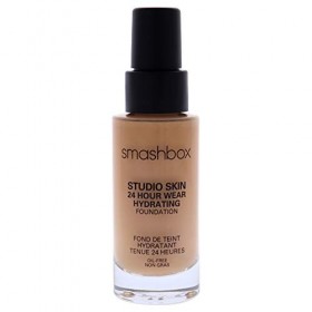 Smashbox Studio Skin 24 Hour Wear Hydrating Foundation - 2.4 Light-Medium With Warm-Peach Undertone For Women 1 oz Foundation