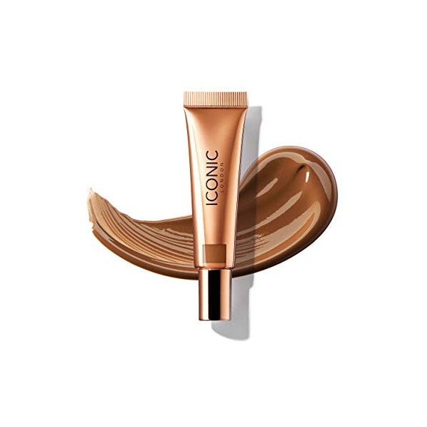 ICONIC London Sheer Bronze - Liquid Bronzer for a Radiant and Luminous Skin, Spiced Tan, 12.5ml