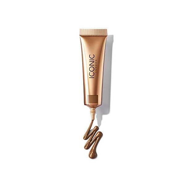 ICONIC London Sheer Bronze - Liquid Bronzer for a Radiant and Luminous Skin, Spiced Tan, 12.5ml