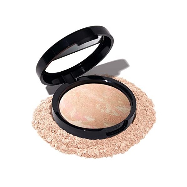 LAURA GELLER NEW YORK Cuit au four Équilibre-N-Glow Illuminating Fondation, Sable Le sable Poudre Bronzante