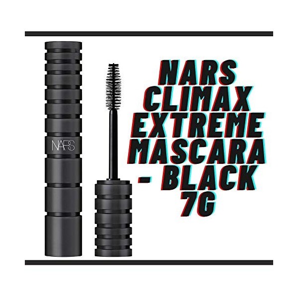 Extreme Nars Climax Mascara – Noir 7 g, pour un maquillage sensationnel pour les yeux, nouveau complexe pigmenté, mascara inn