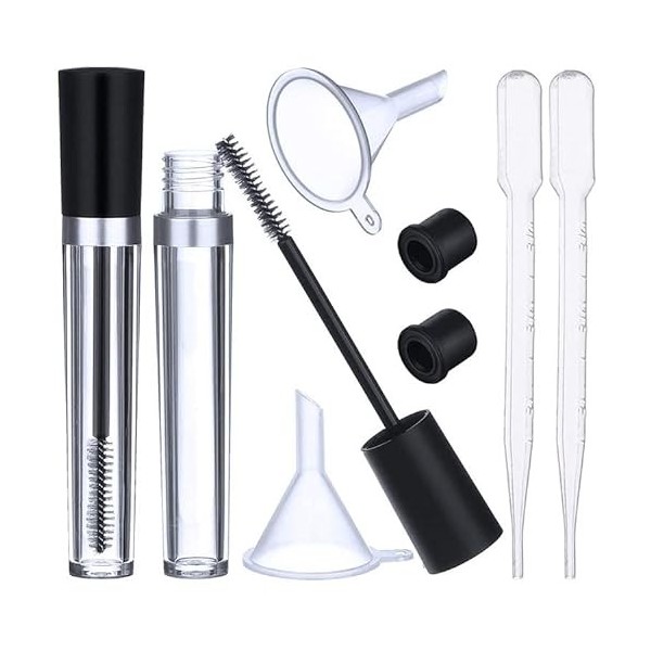 Tube Mascara Vide, Tube De Cils Mascara Baguette Tube Vide Mascara Tubes Avec Cils Baguette Maquillage Brosse Cils Brosse Con