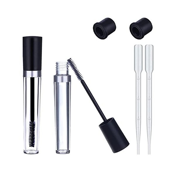 Tube Mascara Vide, Tube De Cils Mascara Baguette Tube Vide Mascara Tubes Avec Cils Baguette Maquillage Brosse Cils Brosse Con