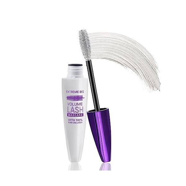 Boobeen Colorful Lash Mascara Waterproof, Mascara volumineux et allongeant, maquillage recourbant les cils, longue durée, san