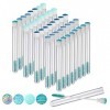 QINERSAW 40PCS Tube Mascara Vide, Diamant Tube De Cils Mascara Baguette Tube Vide Mascara Tubes Avec Cils Baguette Maquillage