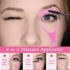 3 Pièces Outil de Brosse à Cils 3 en 1 Outil de Maquillage pour Cils Mascara Haut et Bas Cils Mascara Applicateur Cosmétique 