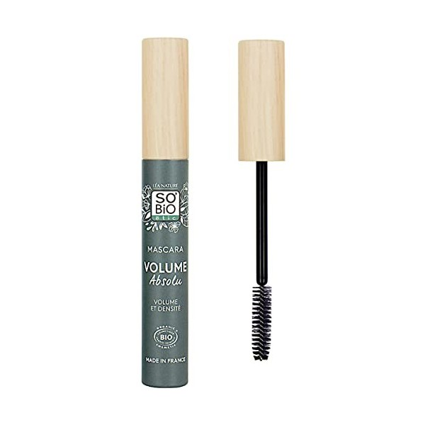 LÉA NATURE SO BiO étic|Mascara certifié Bio Volume Absolu | Noir | Effet Volume & Densité | Brosse volumatrice | Sans effet p