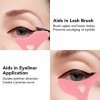 TMISHION Eyeliner Stencils Wing Tips, Silicone Aid Winged Tool Réutilisable Eyelash Applicator Mascara Guard Rose , 1.0 unité
