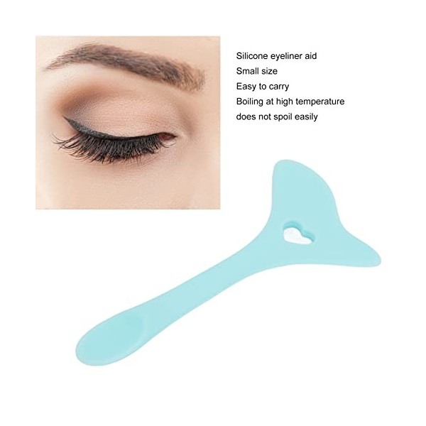 Outil de Protection Auxiliaire de Maquillage des Yeux, Outil Daide de Doublure Deye-liner en Silicone Réutilisable pour les