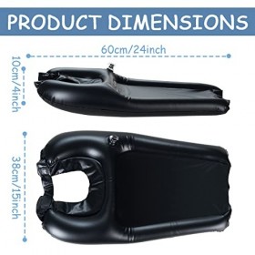 Auptiz Lave-cheveux gonflable Bassin de lavage de cheveux gonflable tampon de shampooing Bac à shampooing portable pour femme