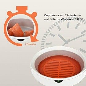 K-Salon Machine à cire de paraffine - Chauffe-cire à chauffage rapide - 8 paquets de cire de 1,6 kg pour les mains et les pie