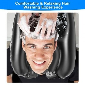 Lave Tete Domicile Bac a Shampoing Domicile Bac Lavage Cheveux Domicile Plateau Portable Bac pour Laver Les Cheveux pour Pers