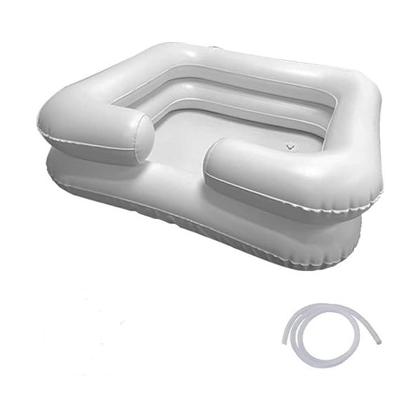 Lavabo Portable, Bac a shampoing domicile, Bac Pour Laver les Cheveux, Plateau Portable, Bassin Gonflable pour Laver Les Chev