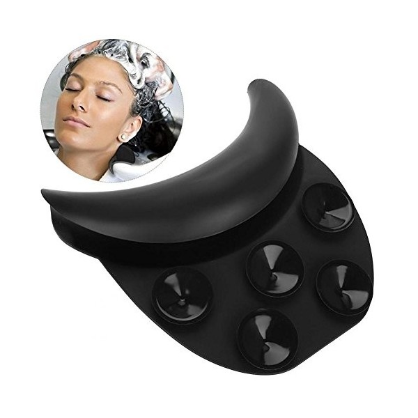 Shampooing Bowl Coussin daspiration de cou,Salon Spa Silicone Shampooing Bol Gripper Lavage des cheveux Évier Coussin de rep