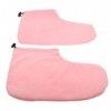 Lurrose 1 paire de chaussons en cire de paraffine pour le bain - Rose