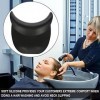 Repose-nuque en silicone - bac à shampooing - salon de coiffure Coussin de repose-tête en silicone pour shampooing, évier de 