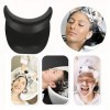 Repose Nuque de Bassin de Shampooing, Shampooing en Silicone Repose-Cou Coussin Salon de Coiffure Lavabo Outil Noir 