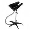 Bassin à cheveux portable, hauteur réglable et pivotant, matériau de haute qualité, lavabo mobile pour salon de coiffure, bar