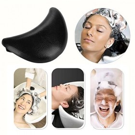 AYNEFY Oreiller de cou en silicone pour coiffure, lavage des cheveux, oreiller de cou pour le shampooing ou le lavabo, coussi