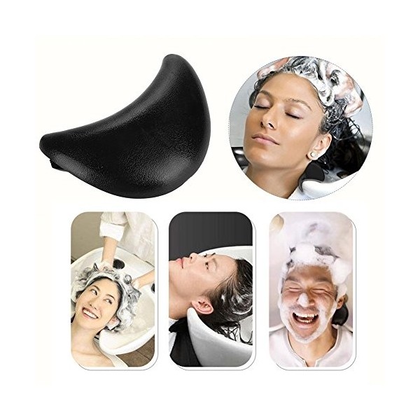 AYNEFY Oreiller de cou en silicone pour coiffure, lavage des cheveux, oreiller de cou pour le shampooing ou le lavabo, coussi