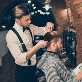 Balais à Cou 2 Pcs Brosse de Plumeau de Coiffeur Professionnel Brosse de Cou de Barbier en Nylon Balais à Cheveux de Cou Outi