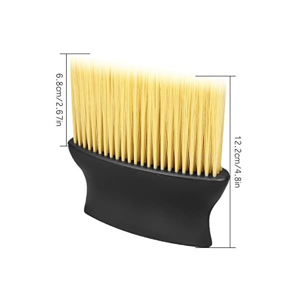 Zliger 2x Balais à Cou Brosse à Cheveux Brosse de Plumeau de Coiffeur Brosse de Cou de Barbier Brosse Plumeau Cou nettoyage c