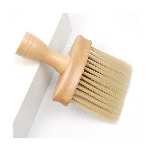 Brosse Plumeau pour Le Cou Brosse Plumeau pour Le Cou Cheveux Nettoyage Coupe de Cheveux Plumeau pour Le Cou Manche en Bois C