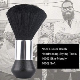 Balais à Cou, Cou Duster Brosse À Cheveux Doux Brosse À Cheveux Cou Visage Duster Coiffure Coupe De Cheveux Brosse De Nettoya