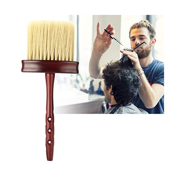 Yuyte Brosse à cheveux pour salon de coiffure,Balais à Cou coiffeur Brosse Plumeau Brosse à Cheveux,Balai de cou coiffeur pou