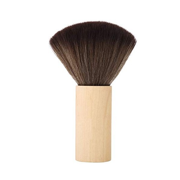 Brosse pour le cou - Outil de coiffure Brosse en bois pour manche à manche pour le visage Cou Duster 2 Pcs