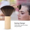 Brosse pour le cou - Outil de coiffure Brosse en bois pour manche à manche pour le visage Cou Duster 2 Pcs