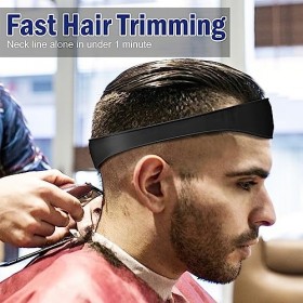 Bande de coupe de cheveux courbée en silicone, gabarit de rasage, gabarit de coupe de cheveux simple et rapide, gabarit de ra