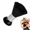 Anseom Brosse de Cou de Coiffure Doux Nylon Balais à Cou Brosse à Cheveux Avec Manche en Plastique Noir Balais à Cou coiffeur