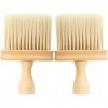 Tiardey 2 pièces Brosse à poussière de Cou de barbier, Brosse à Cheveux de Nettoyage Professionnelle de plumeau de Cou de bar