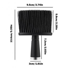 Pinceau de Coiffeur pour le Cou de Barbier Brosse Plumeau Pour Cou Cheveux Balai à Cou Brosse de Nuque de Coiffure Balais à C