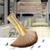 HUIOP Coupe de Cheveux en Forme de Sweep Fan Brush Salon de Coiffure Neck Chiffon Pinceau Visage Plumeau Professionnel Coiffu
