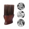 Hatem Brosse de Plumeau de de Coiffeur pour la Coupe de Cheveux, Brosse de Nettoyage de Doux, Outil de Coiffeur de Salon Prof