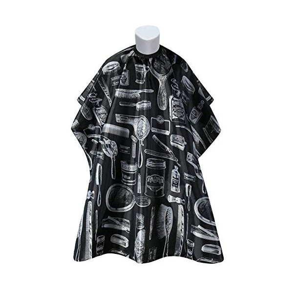 URAQT Capes de Coiffeur de Salon Pleine Longueur, Robe de Coiffure Professionnelle en Nylon Imperméable pour Coupe de Cheveux