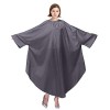 GOGO Barber Cape Salon Robe Robe Combinaison avec manches pour coiffure unisexe léger-noir