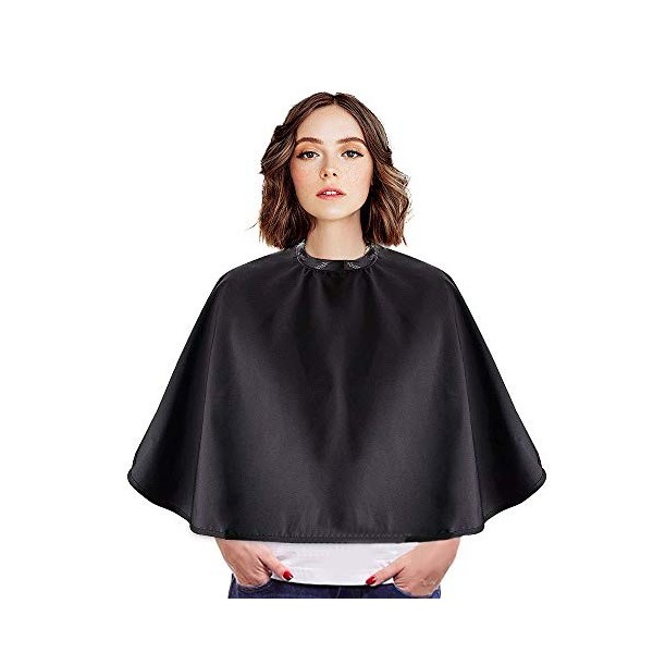 Diealles Shine Cape de Cheveux Noir, Frcolor Cape de Coiffure Robe de Coupe de Cheveux de Salon Tissu de Capes de Coiffeur, 7