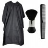 Cape de Cheveux, Capes de Coiffeur de Salon Pleine Longueur, Robe de Coiffure Cape de Coiffeur en Nylon avec Brosse Plumeau d