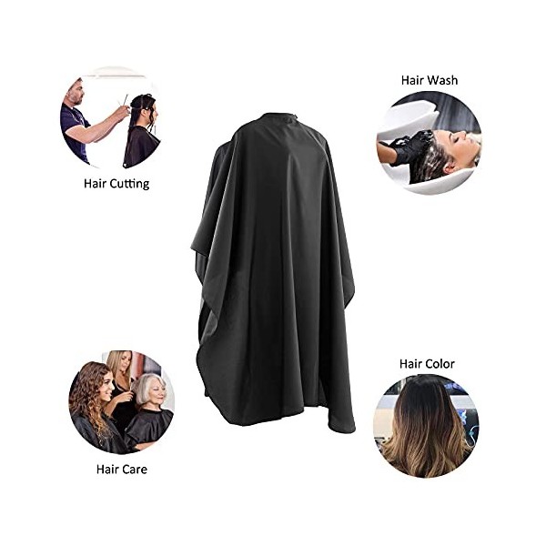 150X120cm Cape de Coiffure Cape de Coupe de Cheveux, Unisexe Salon Imperméable Nylon Cape de Coiffure pour Salon de Coiffure 