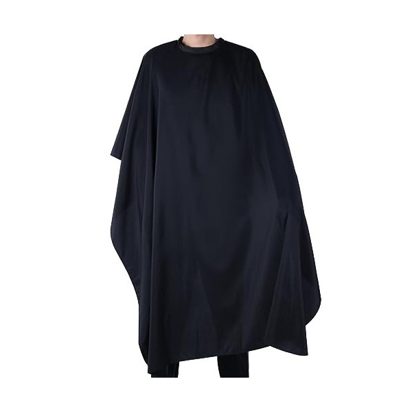 Salon Cheveux Coupe Robe Barber Cape Tissu - Noir