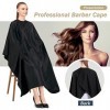 Olisang Cape de Coupe de Cheveux,150X120cm Cape de Coiffure, Unisexe Salon Imperméable Nylon Cape de Coiffure pour Salon de C