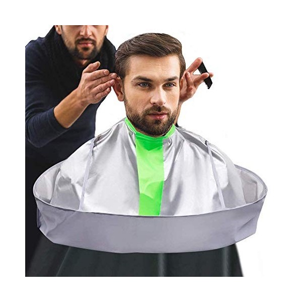 Cape de coupe professionnelle - Imperméable - Accessoire de coiffure pour adultes hommes et femmes