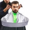 Cape de coupe professionnelle - Imperméable - Accessoire de coiffure pour adultes hommes et femmes