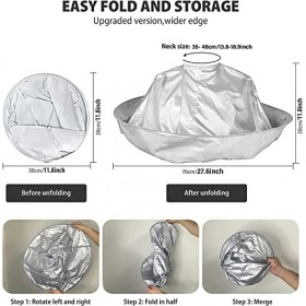 BelonLink Capes de coupe, capes de coupe de cheveux, Coupe de Cheveux Cape Umbrella, Cheveux Couper Cape parapluie Cape Salon