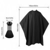 Cape de Cheveux, Capes de Coiffeur de Salon Pleine Longueur, Robe de Coiffure Professionnelle Cape de Coiffeur en Nylon avec 